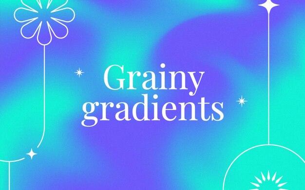 Vector trendy grainy background with vibrant colors free vector