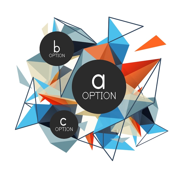 Vector vector triangle abstract background low poly concept