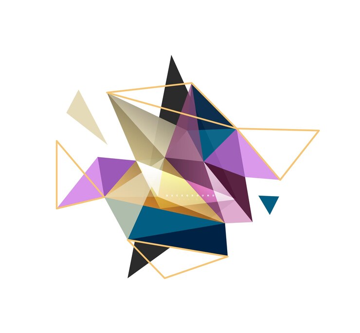 Vector vector triangle abstract background low poly concept