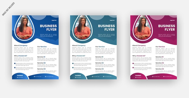 vector trifold brochure template design