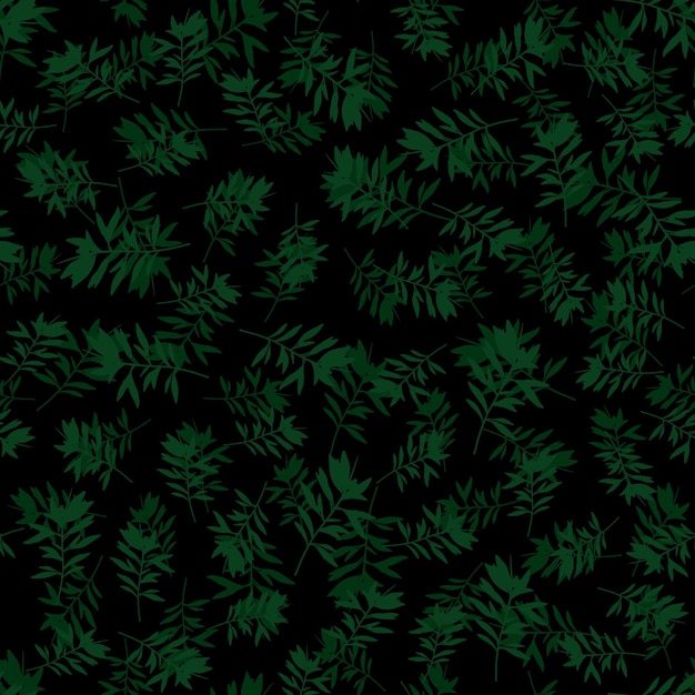 Vector vector tropical wallpaper on black background summer tropical leaf