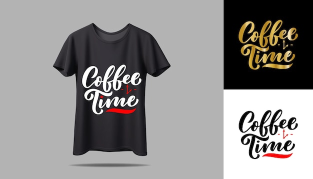 Vector Tshirt design mockup New black and white typography tshirt design with vector mockup