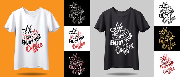 Vector tshirt ontwerp mockup nieuw zwart-wit typografie tshirt ontwerp met vector mockup