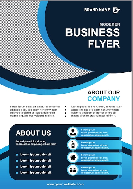 Vector Type Business Flayer Template