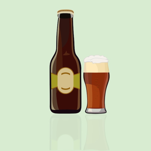 Vector vector types of beer illustration