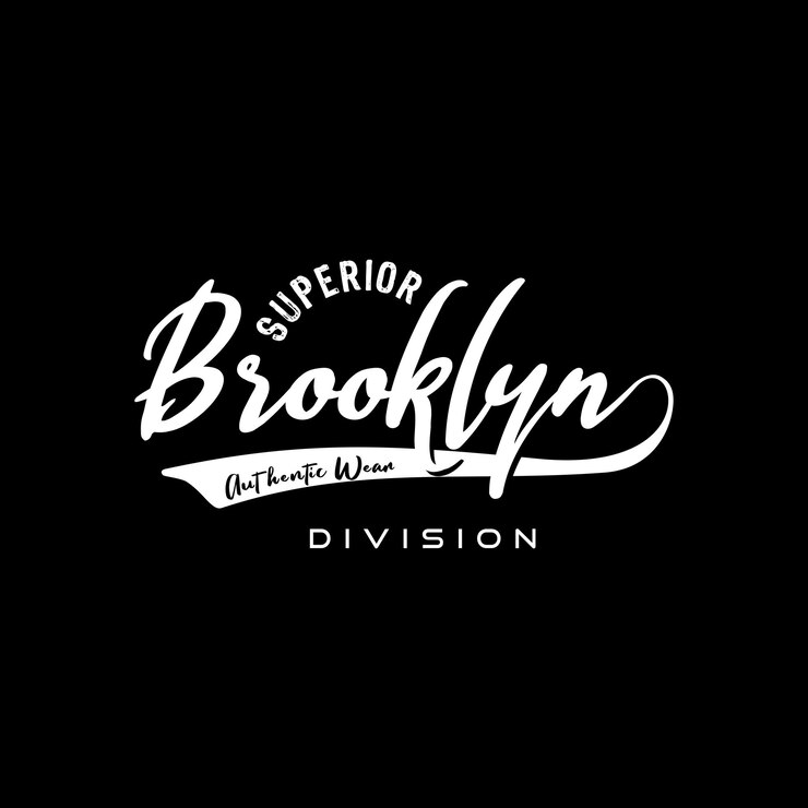 Vector vector typography brooklyn, stylish tshirt design illustration