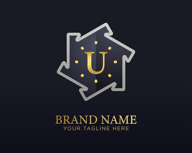 Vector vector u brief luxe logo