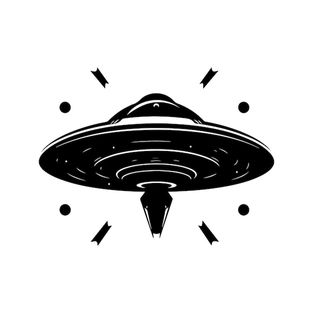 Vector vector ufo vector illustration unidentified flying object saucer cosmic vessel