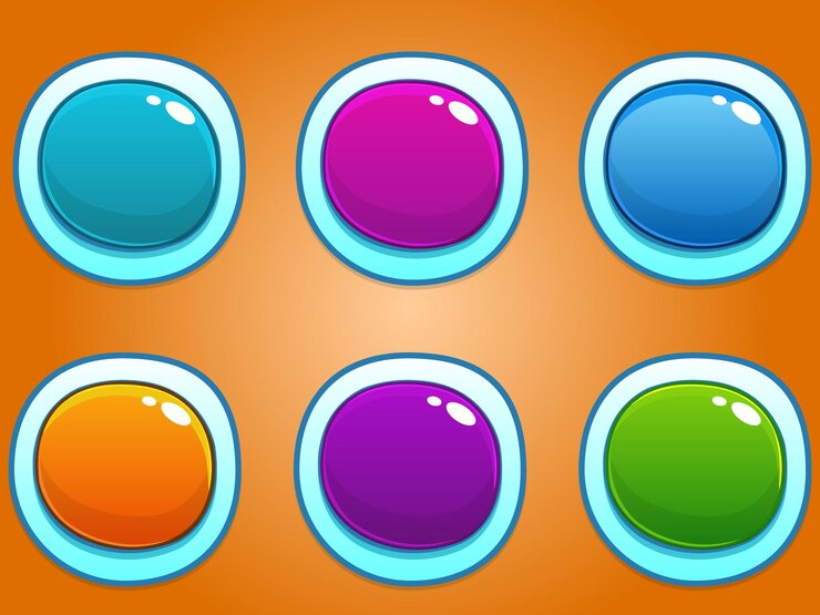 Vector vector ui button sets