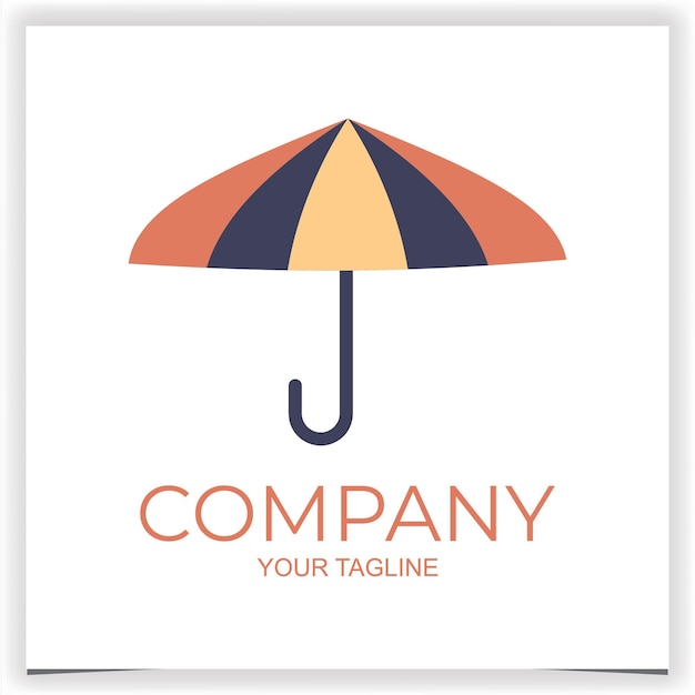 Vector vector umbrella logo design template