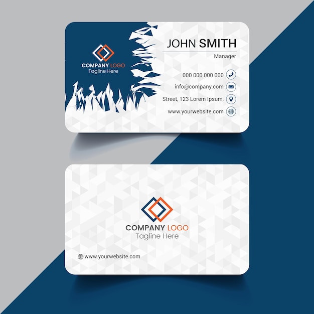 vector unique simple and clean style modern business card template