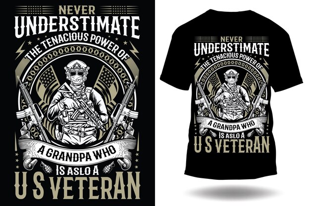 Vector vector us veteran t shirt design or us veteran poster design or us veteran shirt design