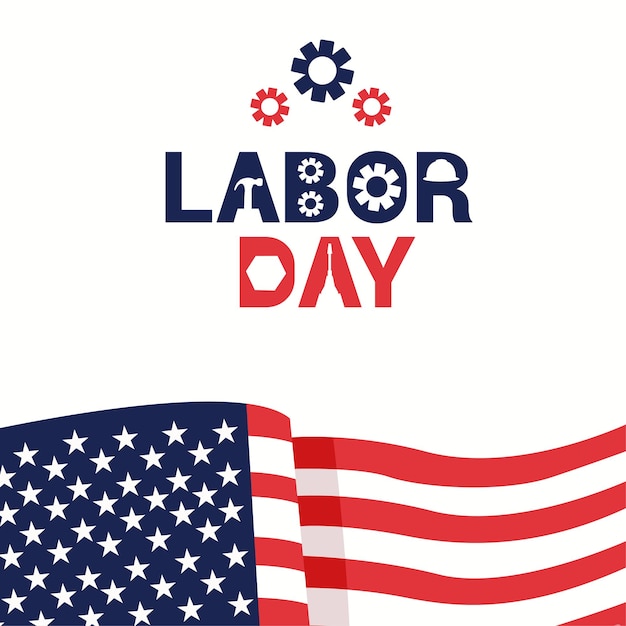 Vector USA labor day background