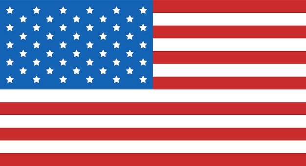 Vector USA vlag Amerikaanse vlag voor Independence Day