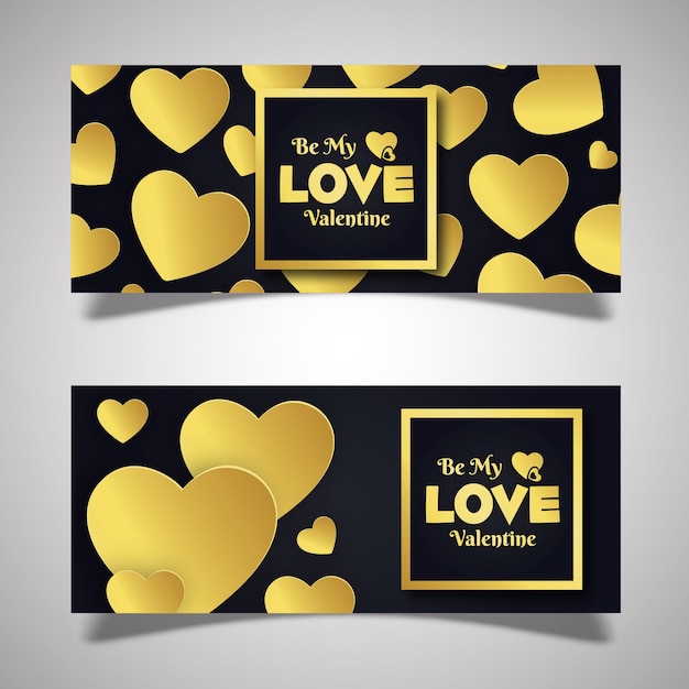 Vector Valentine's Banner Designs