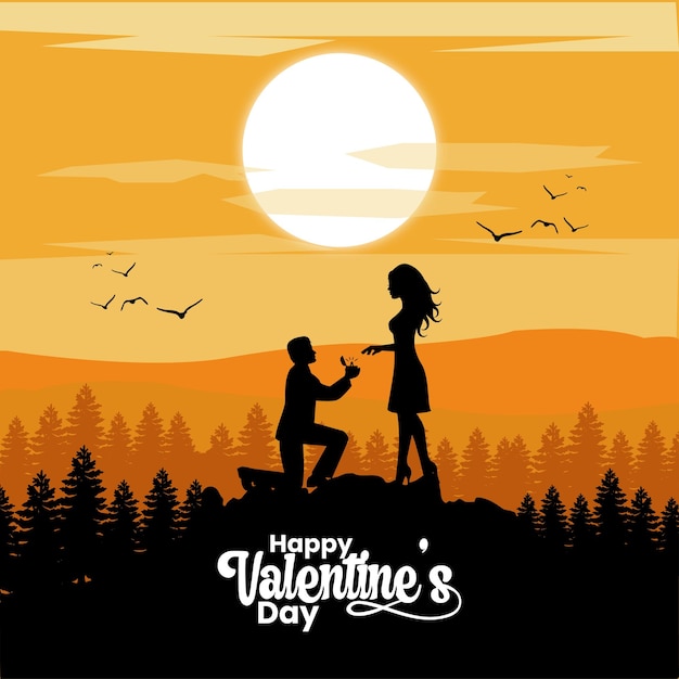 Vector vector valentine's day social media post