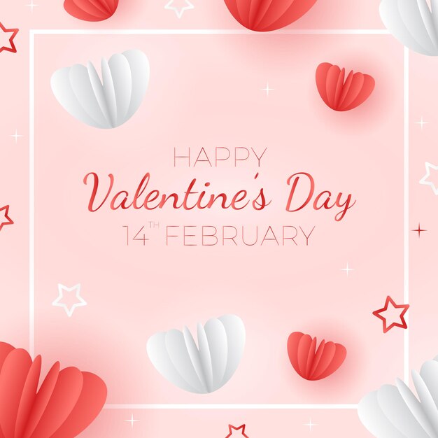 Vector vector valentines day greeting in gradation style