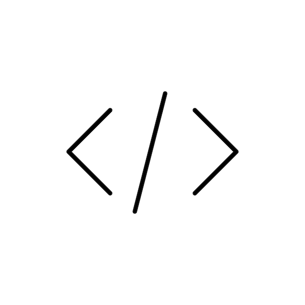 Vector van de code-iconen van het logo