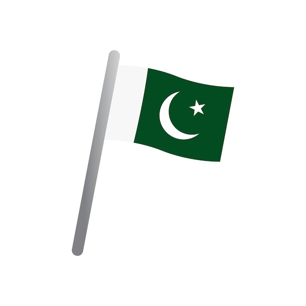 Vector van de Iconen van de Vlag van Pakistan