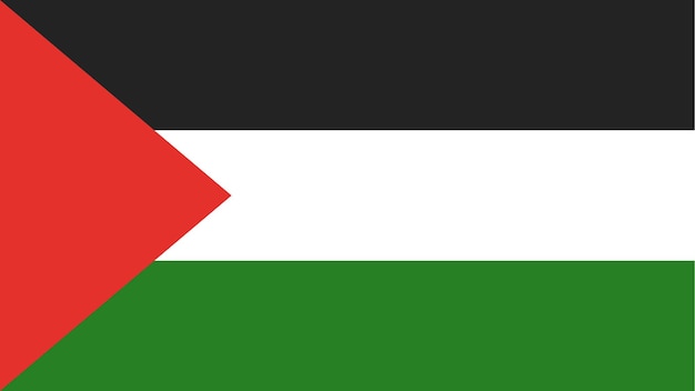 Vector vector van de palestijnse vlag
