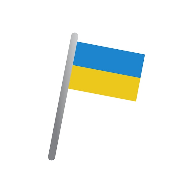 Vector van de vlag van Oekraïne