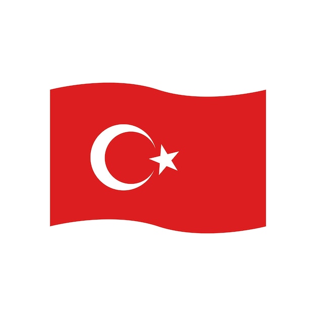 Vector van de vlag van Turkije