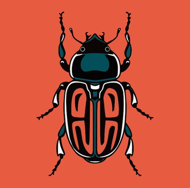 vector van een Beetles illustratie