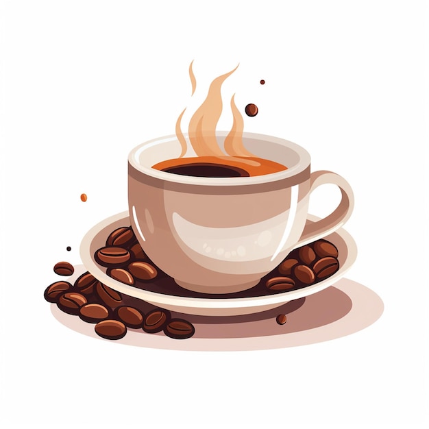 vector van een kop koffie