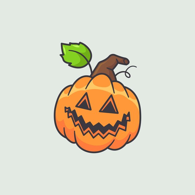 Vector van halloween pompoen cartoon