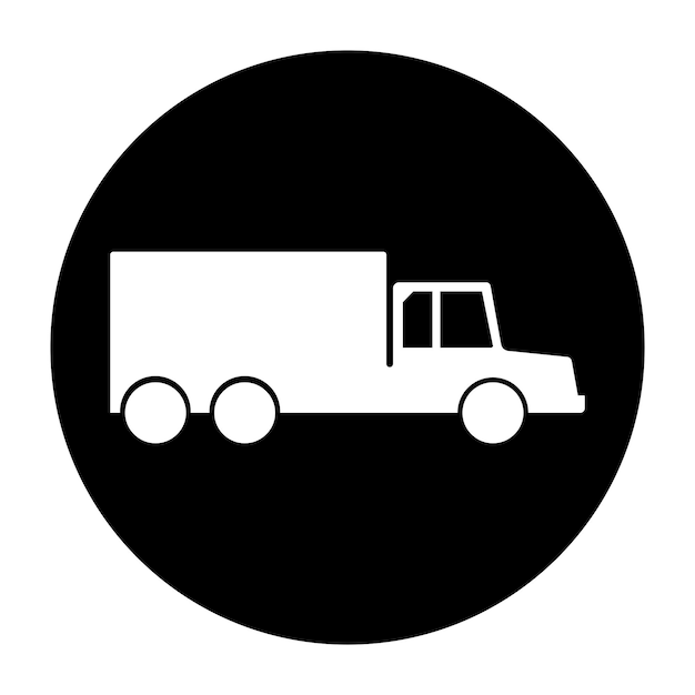 Vector van het icoon van de vrachtwagen