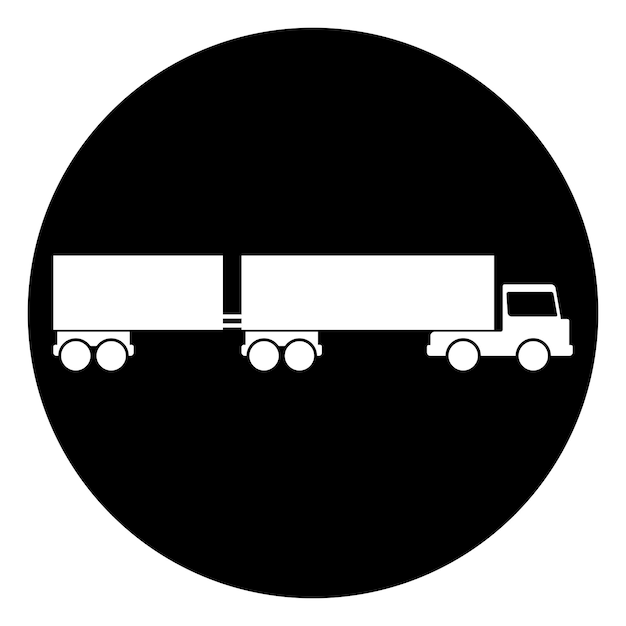 Vector van het icoon van de vrachtwagen