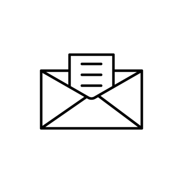 Vector van het logo van de nieuwsbrief