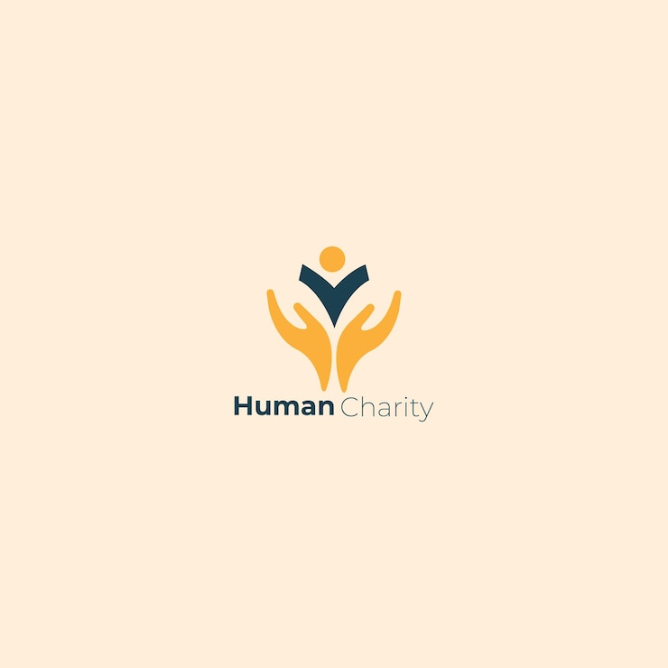 Vector vector van het logo van een liefdadigheidsorganisatie
