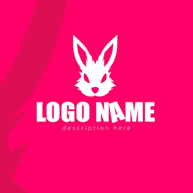Vector van konijn logo ontwerp