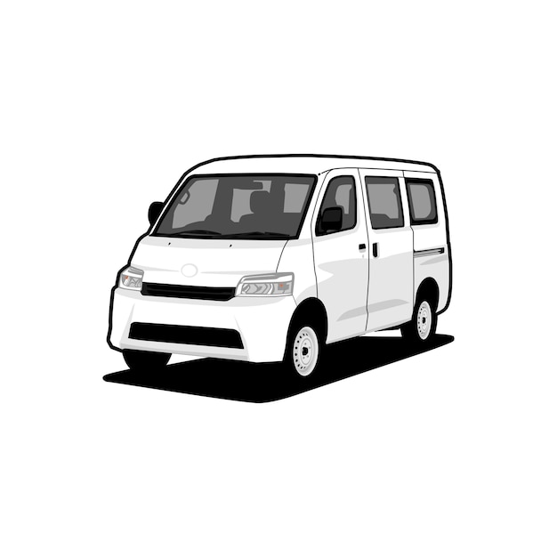 vector van mpv auto illustratie