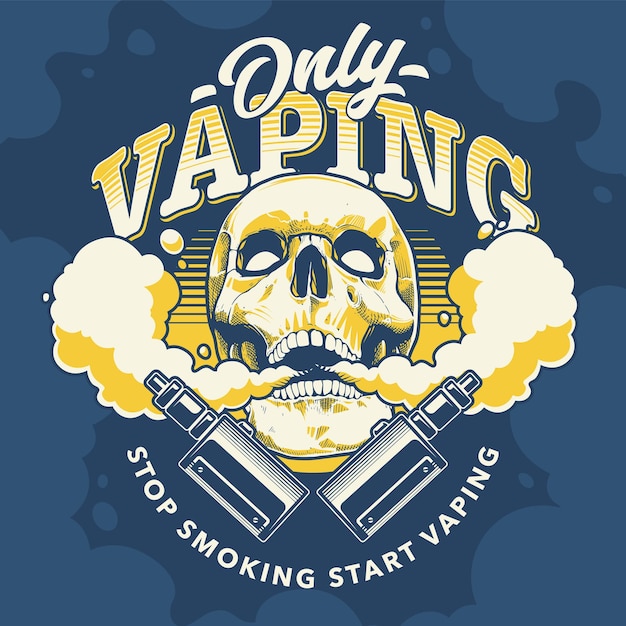 Vector Vaping Skull