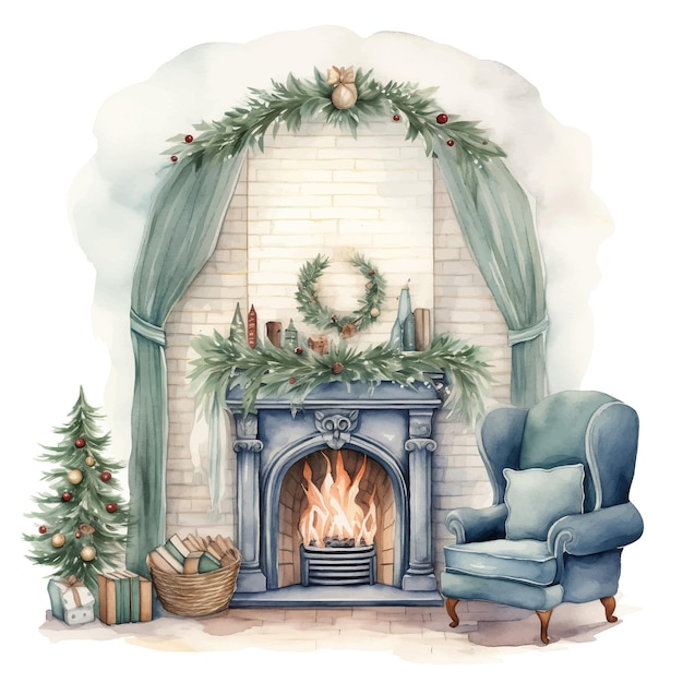 家のベクターベクタークリスマスの ⁇ 囲気