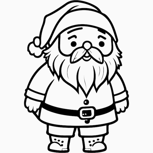 Vector vector a vector of color in jolly santa claus character