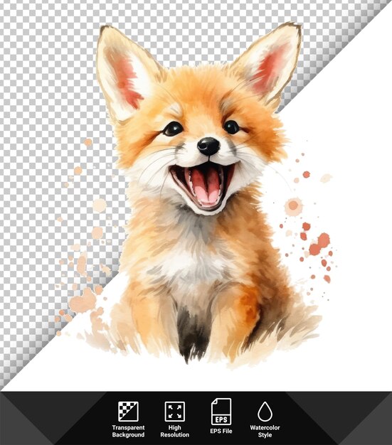 Vector vector vector illustration cute baby fox