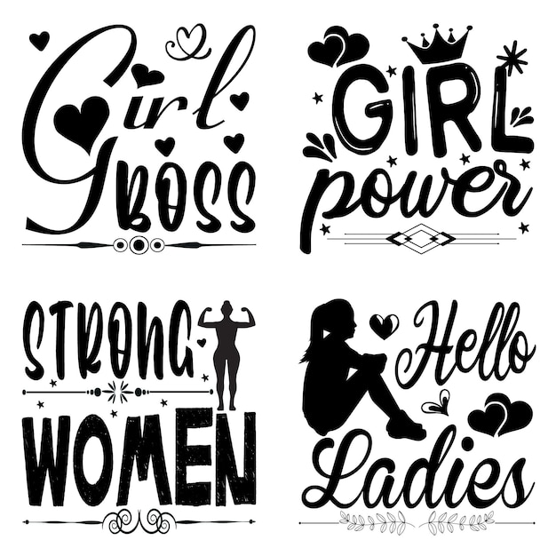 Vector vector lettering for womens day happy womens day vector illustration. womens day svg design.