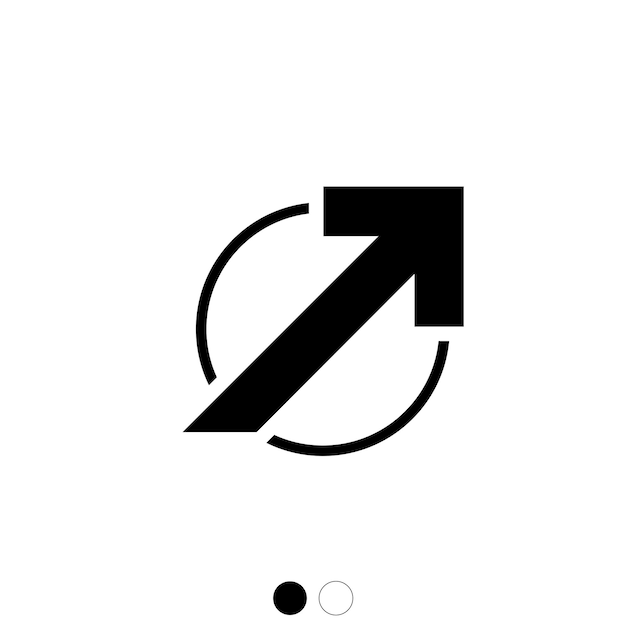 vector vector pijl geïsoleerd op wit