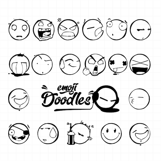 Aggregate more than 206 vector emoji sketch