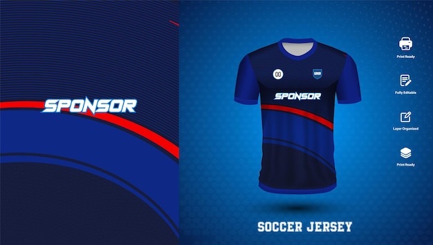 Vector vector soccer jersey design for sublimation or sports tshirt design for cricket football