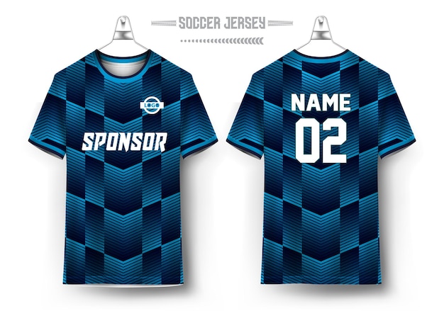 Vector vector soccer jersey design for sublimation