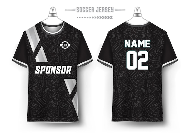 Vector vector soccer jersey design for sublimation