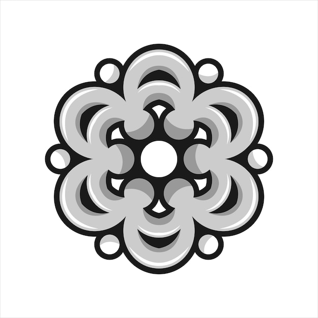 vector veelkleurig mandala-logo sjabloon