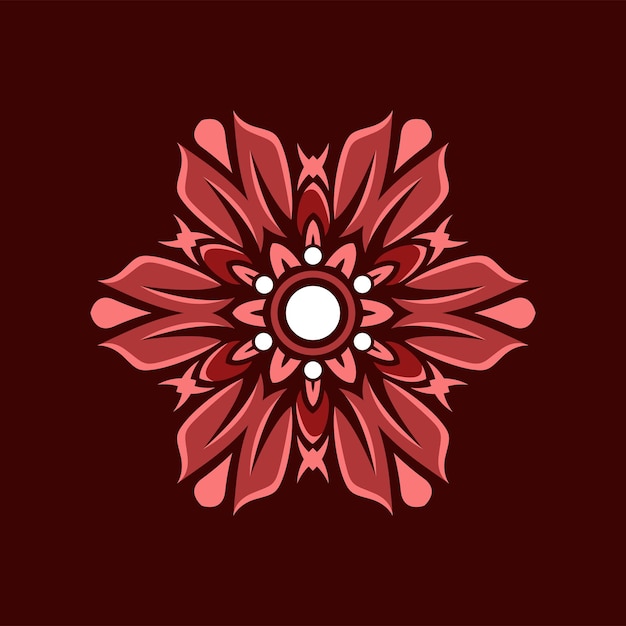 vector veelkleurig mandala-logo sjabloon