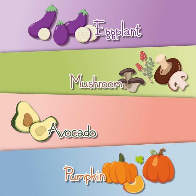 Vector_vegetables и фрукты с почерком