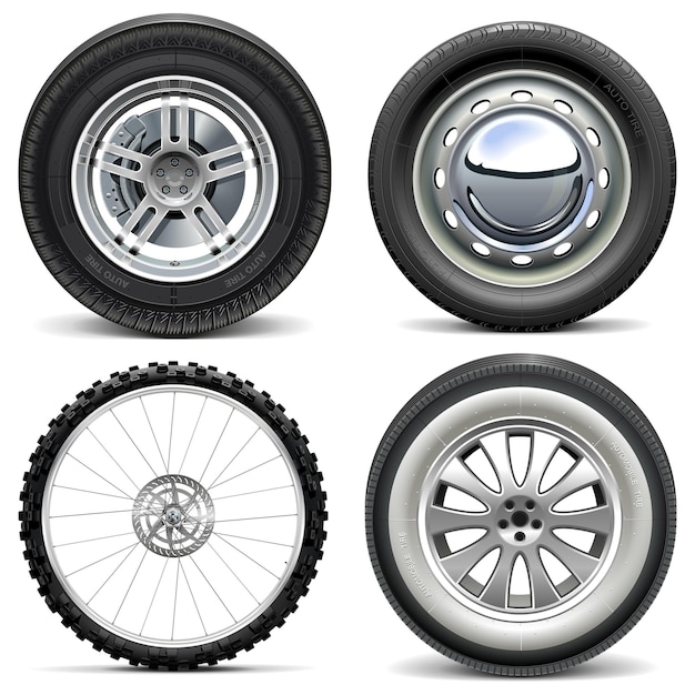 Vector Vehicle Wheels