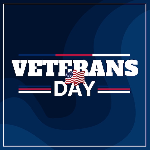 Vector Veterans Day Concept achtergrondontwerp